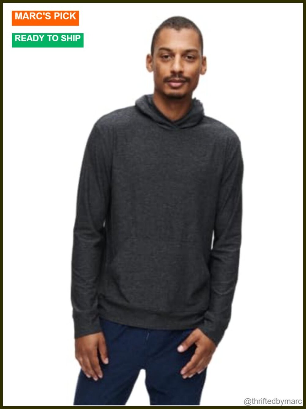 Outdoor Voices CloudKnit Lightweight Breathable Active Hoodie Crew Neck